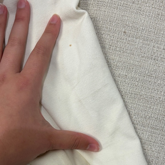 White House Black Market Cream Leather Jacket - Picture 10 of 10